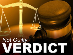 not guilty verdict